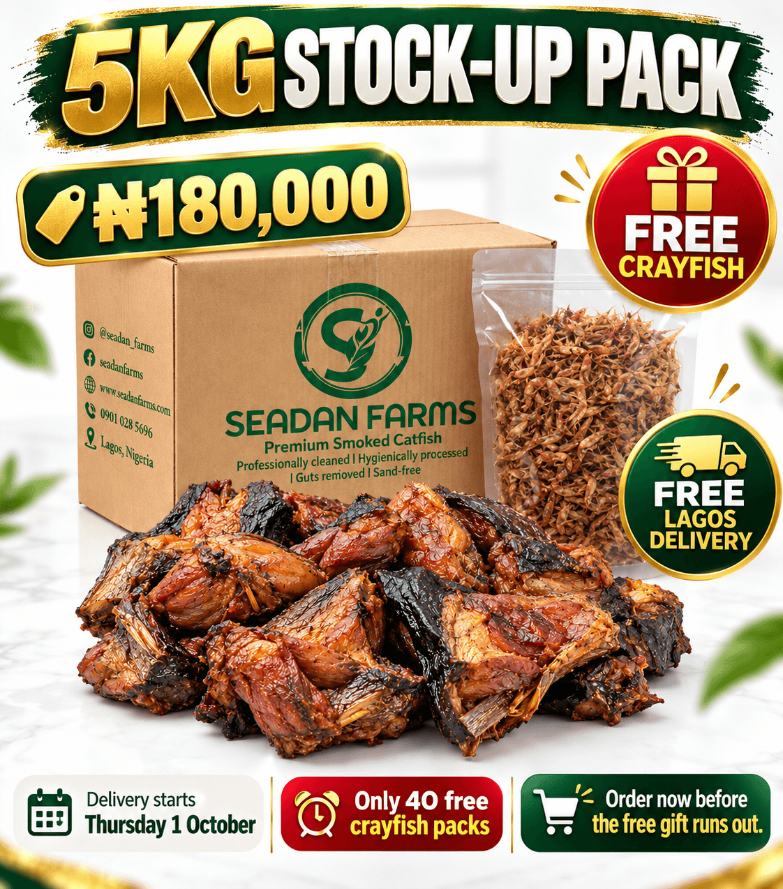 StockUp Pack (5kg Middle Cuts)